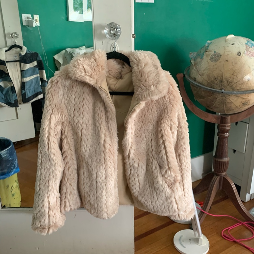 Reversible fur jacket